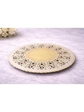 William Adams WA Italy 1960s Silverplate Pierced Reticulated Brass Trivet 7.5”